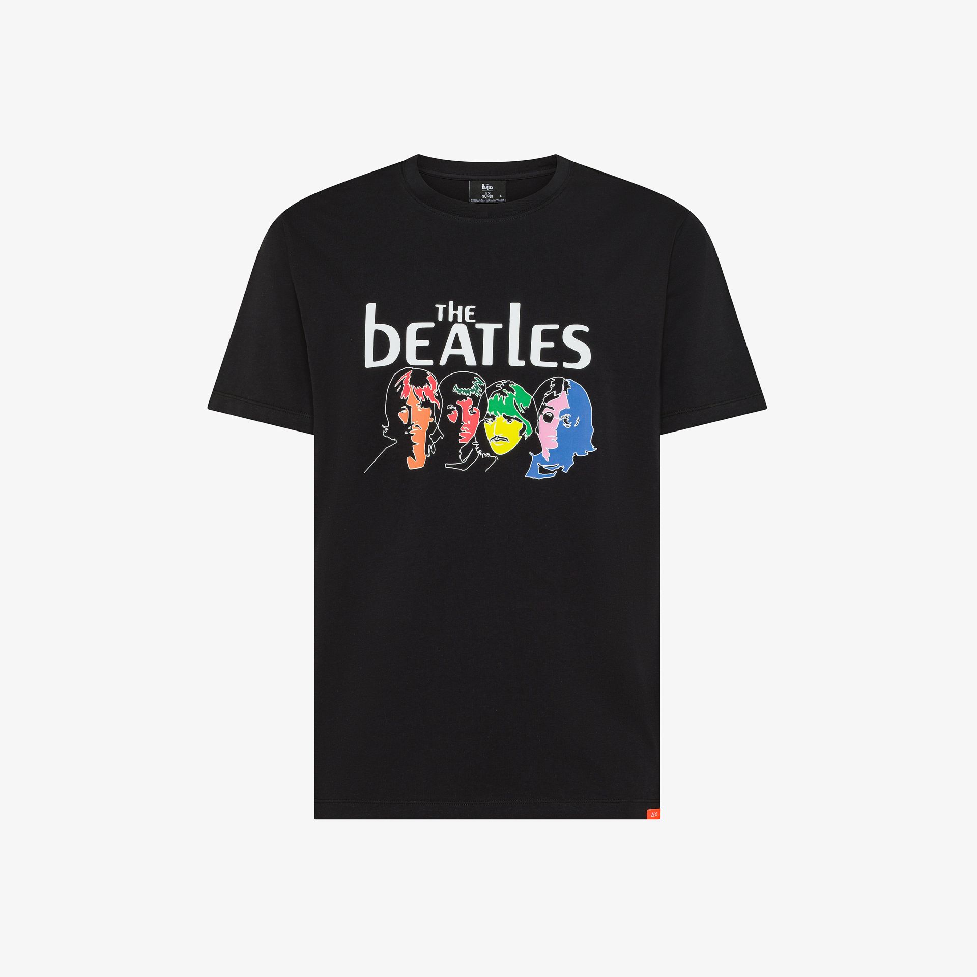 T-shirt The Beatles x SUN68 in jersey con stampa nero 58